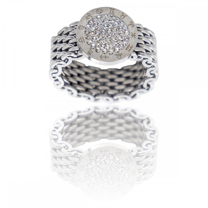 Bague Femme Mailles Strass DAPHNEE