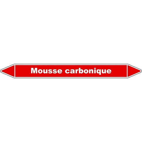 Marqueur tuyauterie - Mousse carbonique - Vinyle laminé