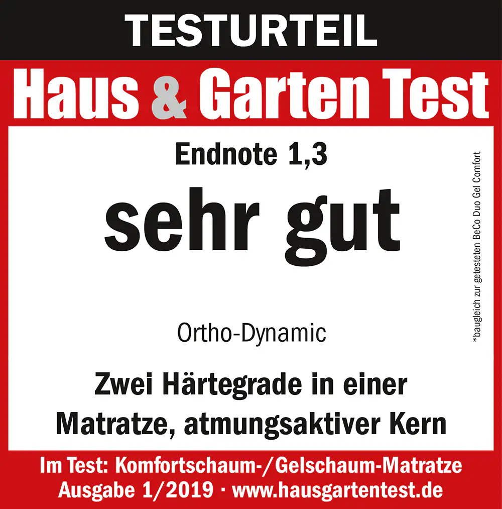 BeCo Ortho Dynamic Matratze, 7-Zonen, mittelfest-fest, 100x200 cm