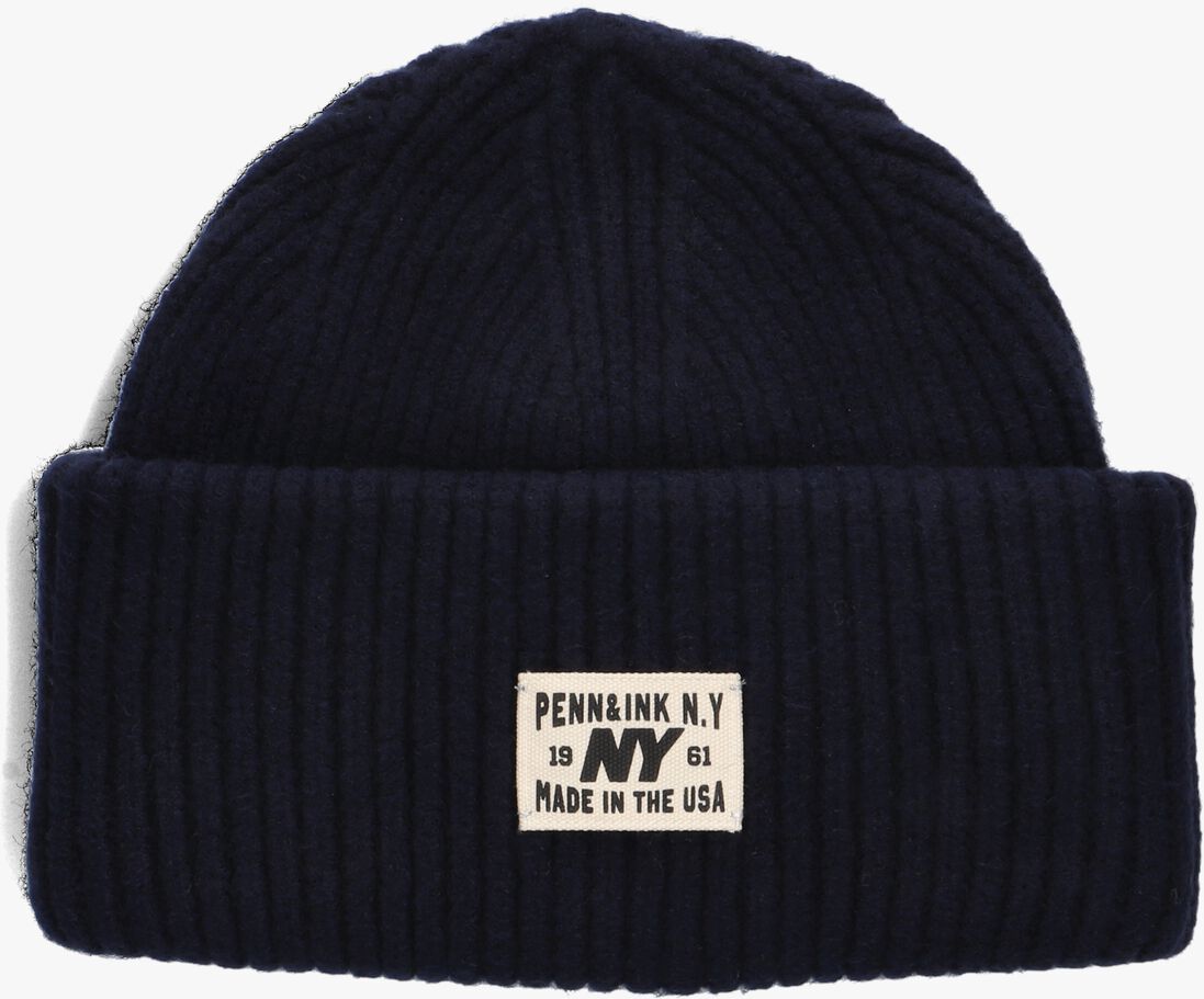 donkerblauwe penn & ink muts beanie w25b354