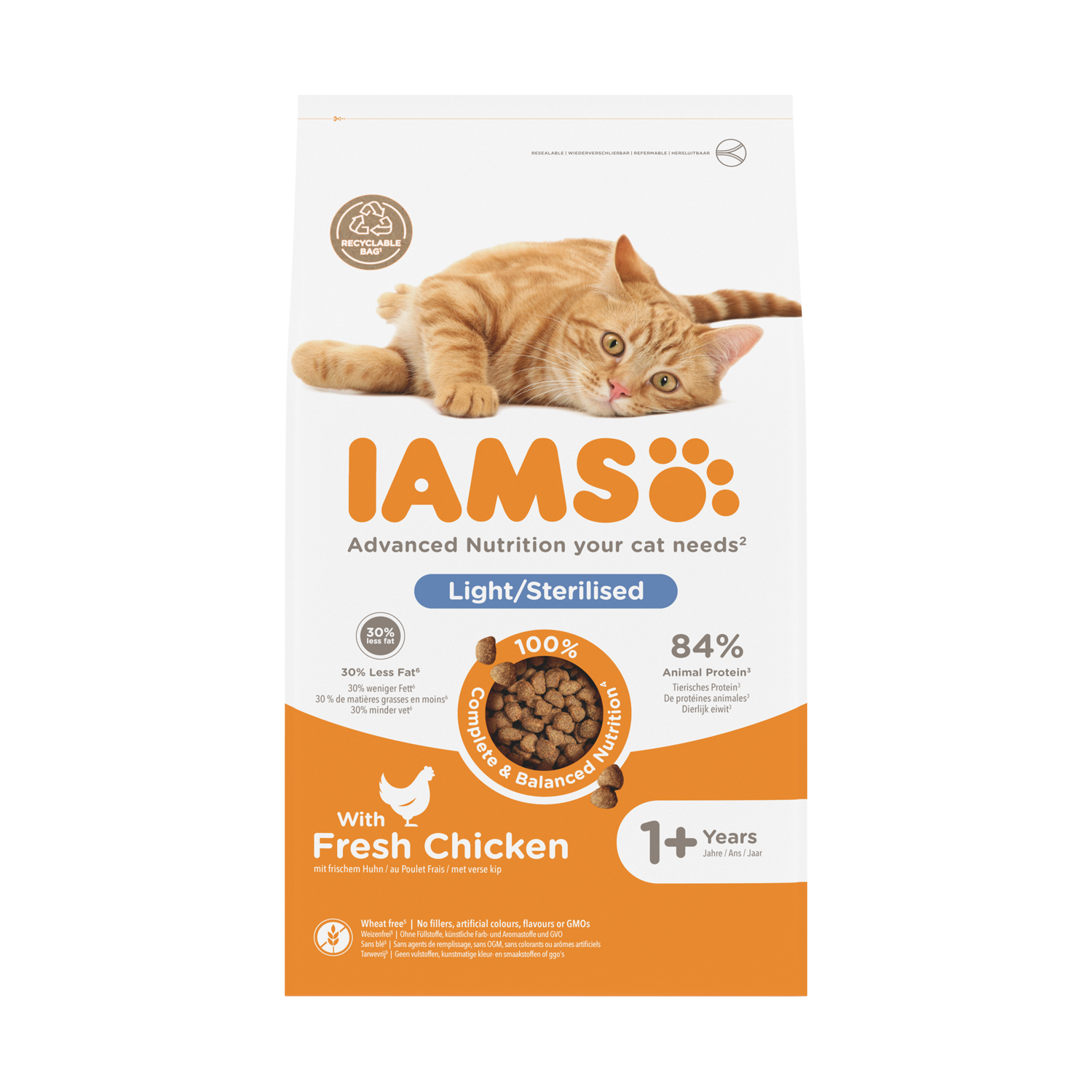 IAMS for Vitality Kat Adult Sterilised & Overweight