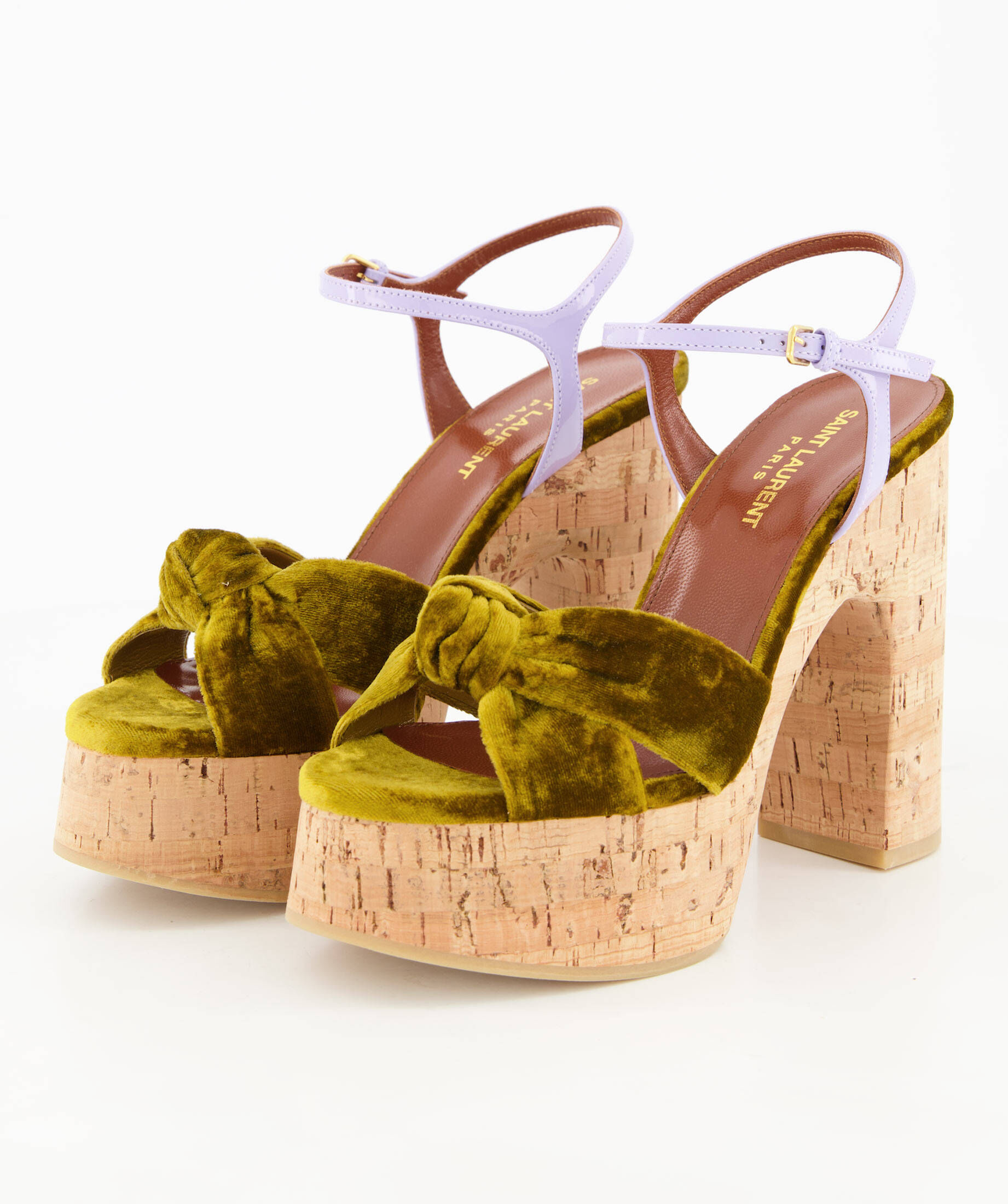 Saint Laurent| Damen Plateausandalen BIANCA 85