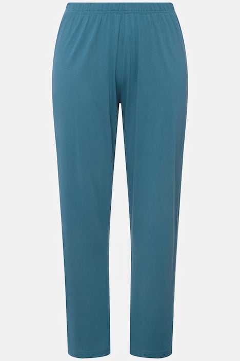 Pyjama, Hohlsaum, Wellenkanten, Rundhals, Langarm