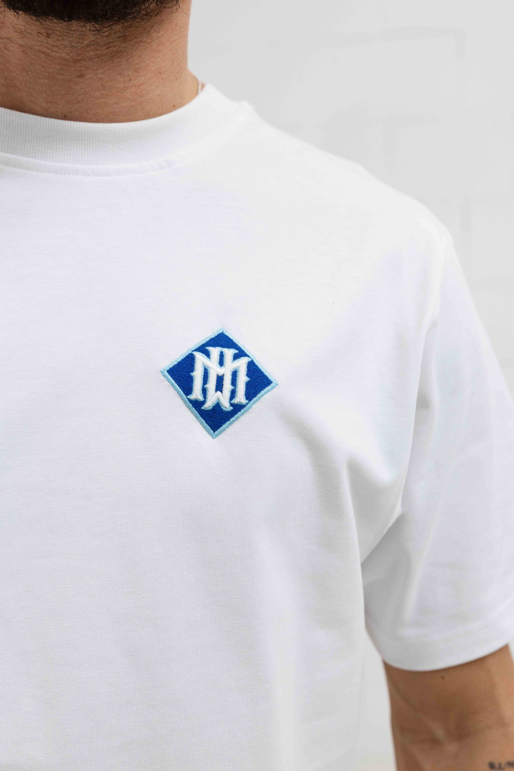 Malelions Gothic Tile T-Shirt Heren Wit