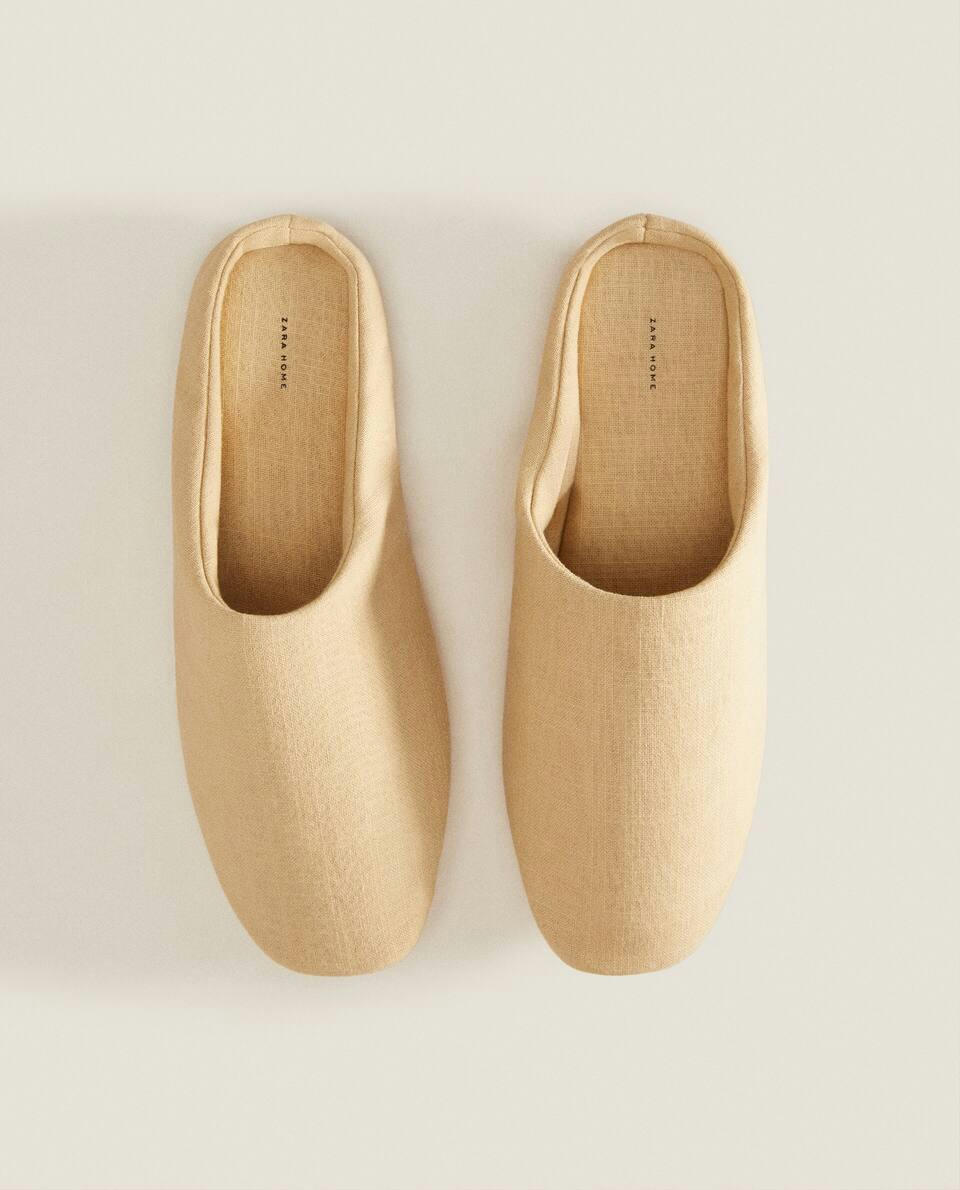 Pantufas de algodão babouche