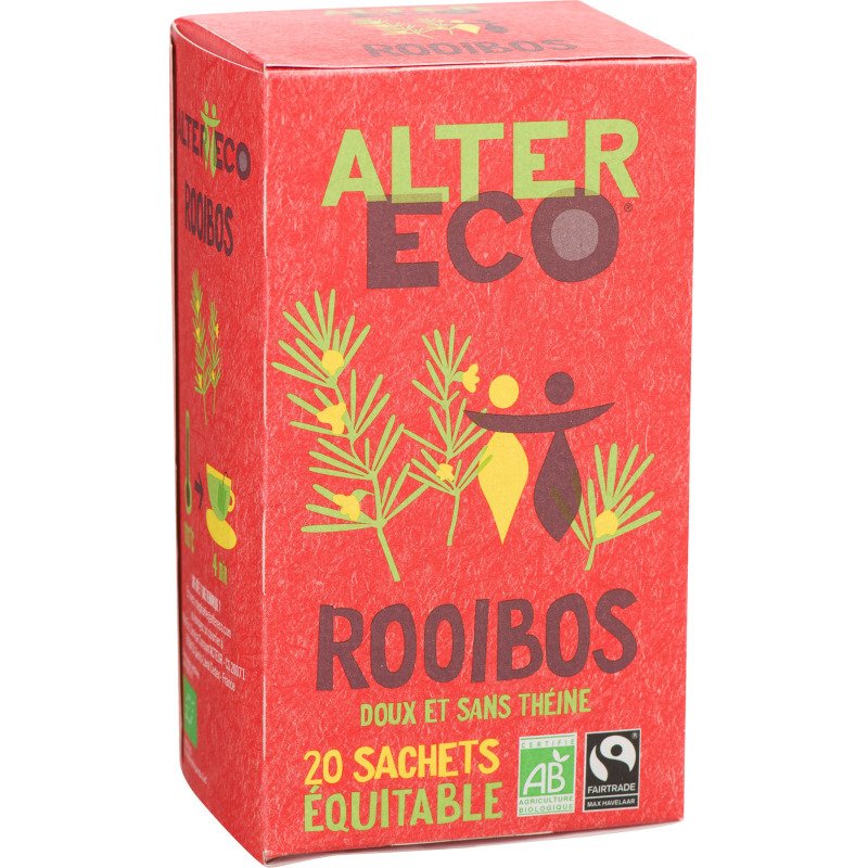 Infusion Rooibos Bio Alter Eco - Boîte de 20 sachets plats