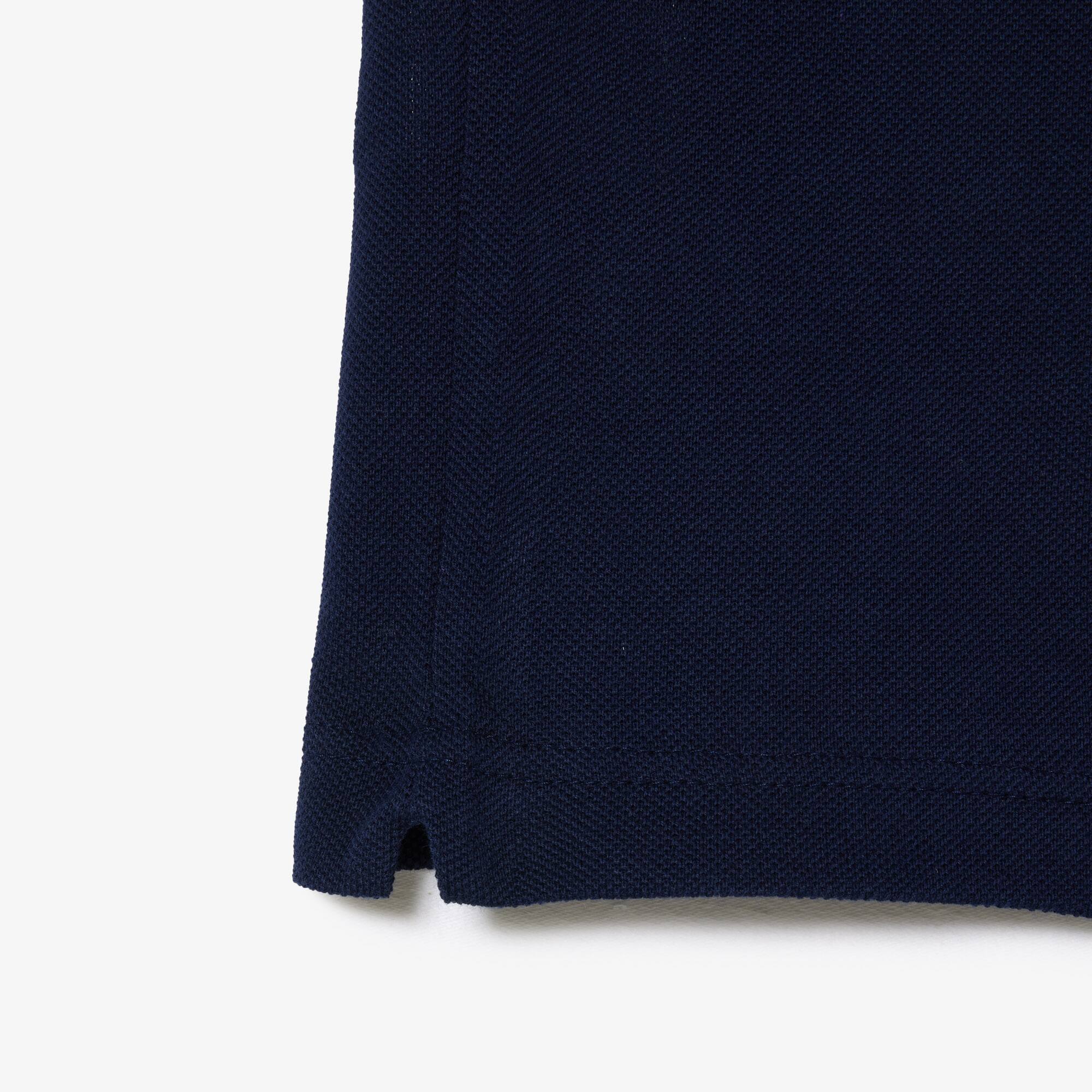 Polo color-block en piqué de coton Polos - Bleu - Lacoste - Garçon