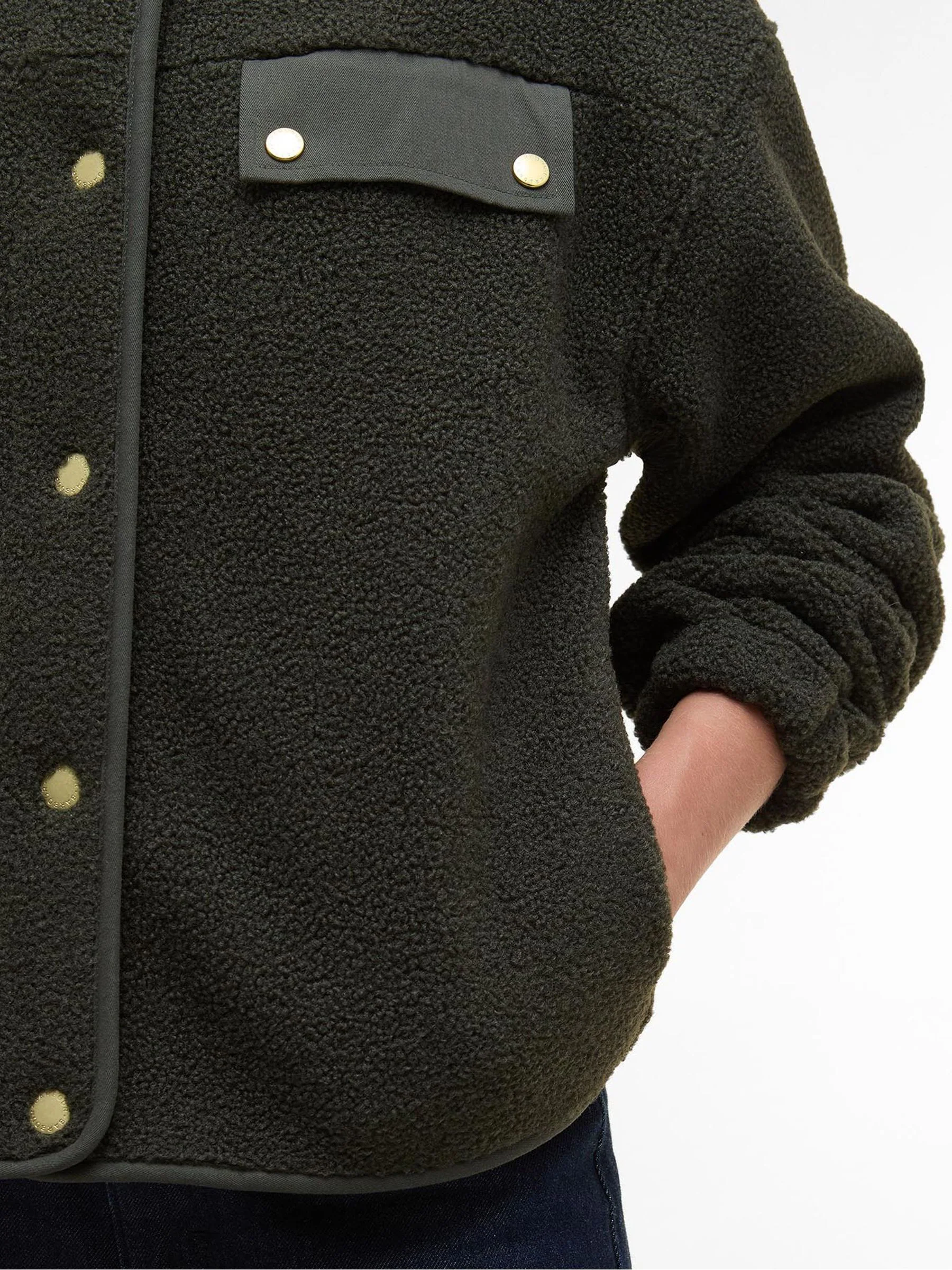 Olijfgroen - Barbour® Mabel fleece jack