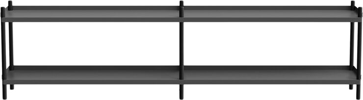 NINE BOLT Shelving 2000 - 2 shelves Oak Natural White