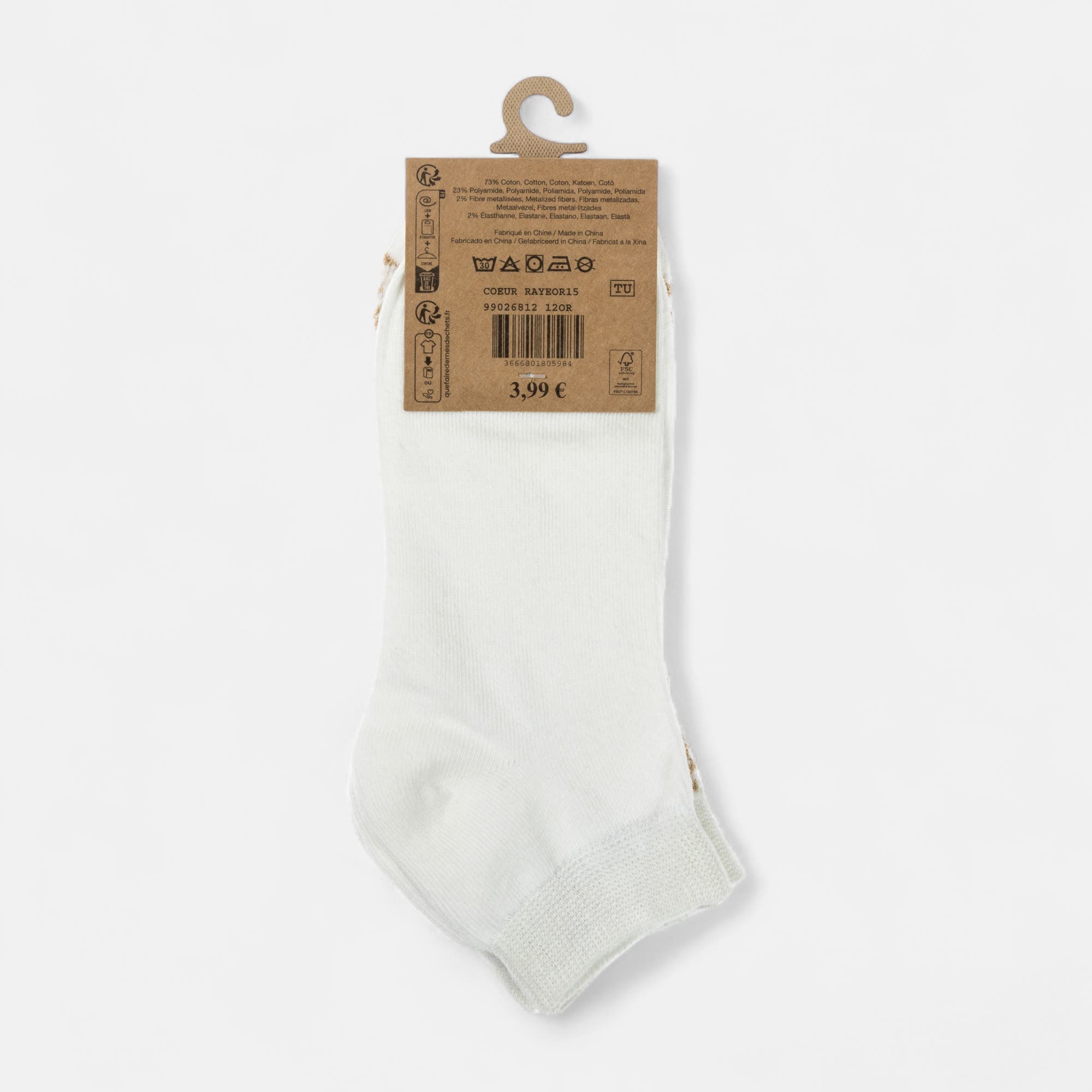 Chaussettes Femme or
