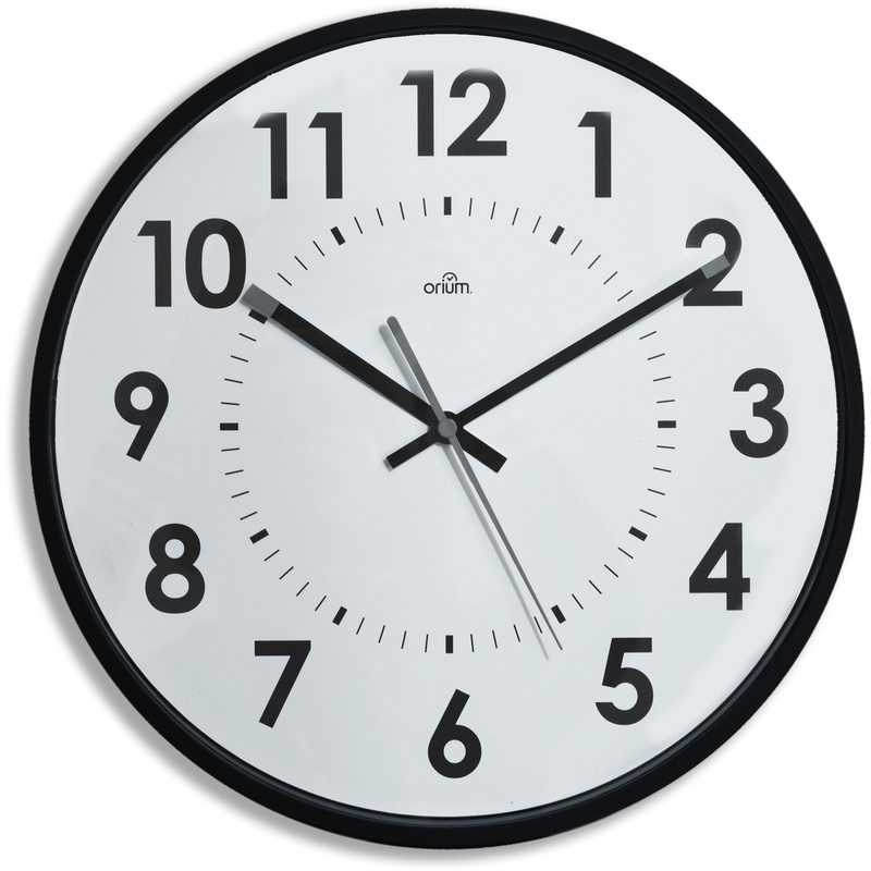 Orium by CEP Wanduhr, schwarz/weiss