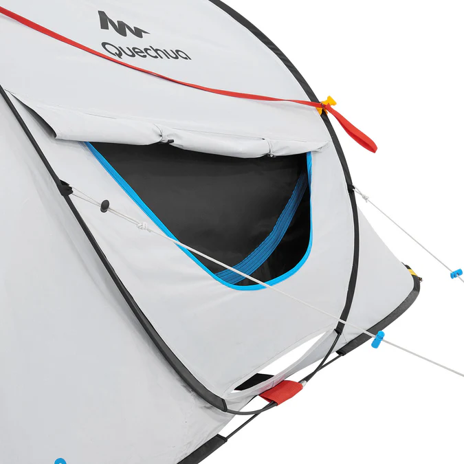 Decathlon Quechua - Barraca de Camping Quechua 2 Second Fresh & Black Impermeável e Pop-Up para 3 Pessoas