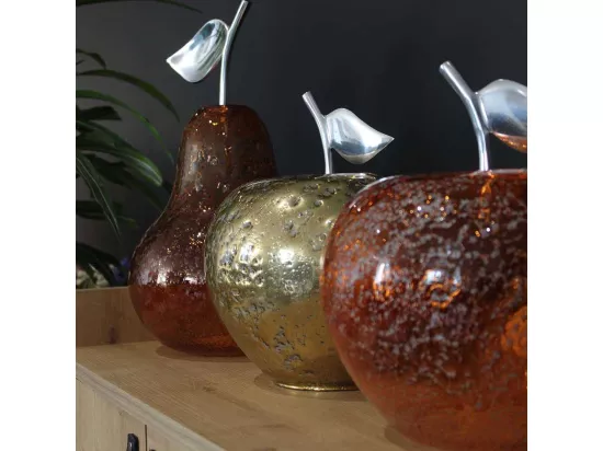 Lampe à poser en verre pomme Manzana