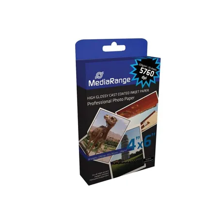 MediaRange Fotopapier hochglanz 10 x 15 cm, 220g/m², 250 Stück