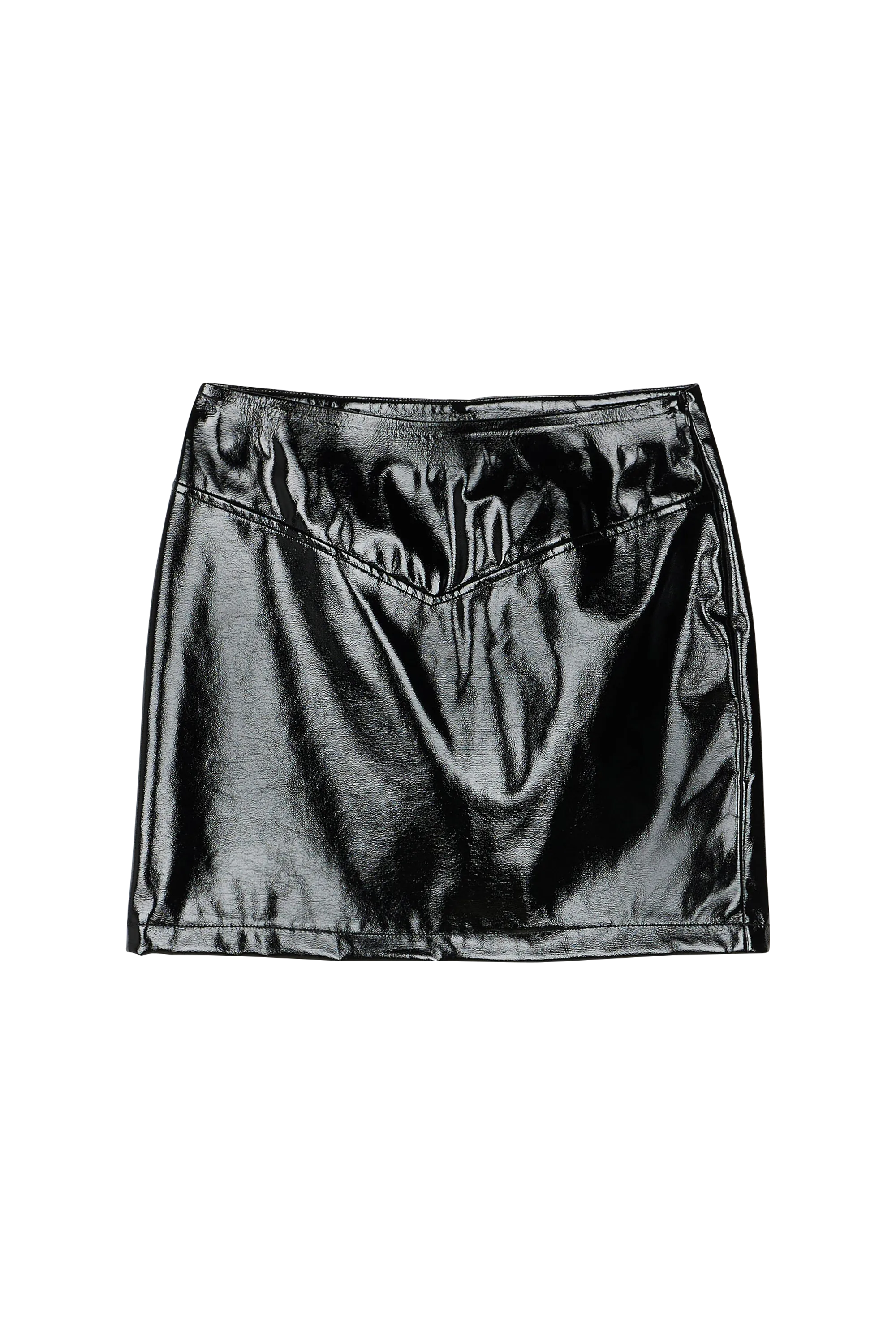 NOISY MAY Mini-jupe  VINYL MINI SKIRT Noir