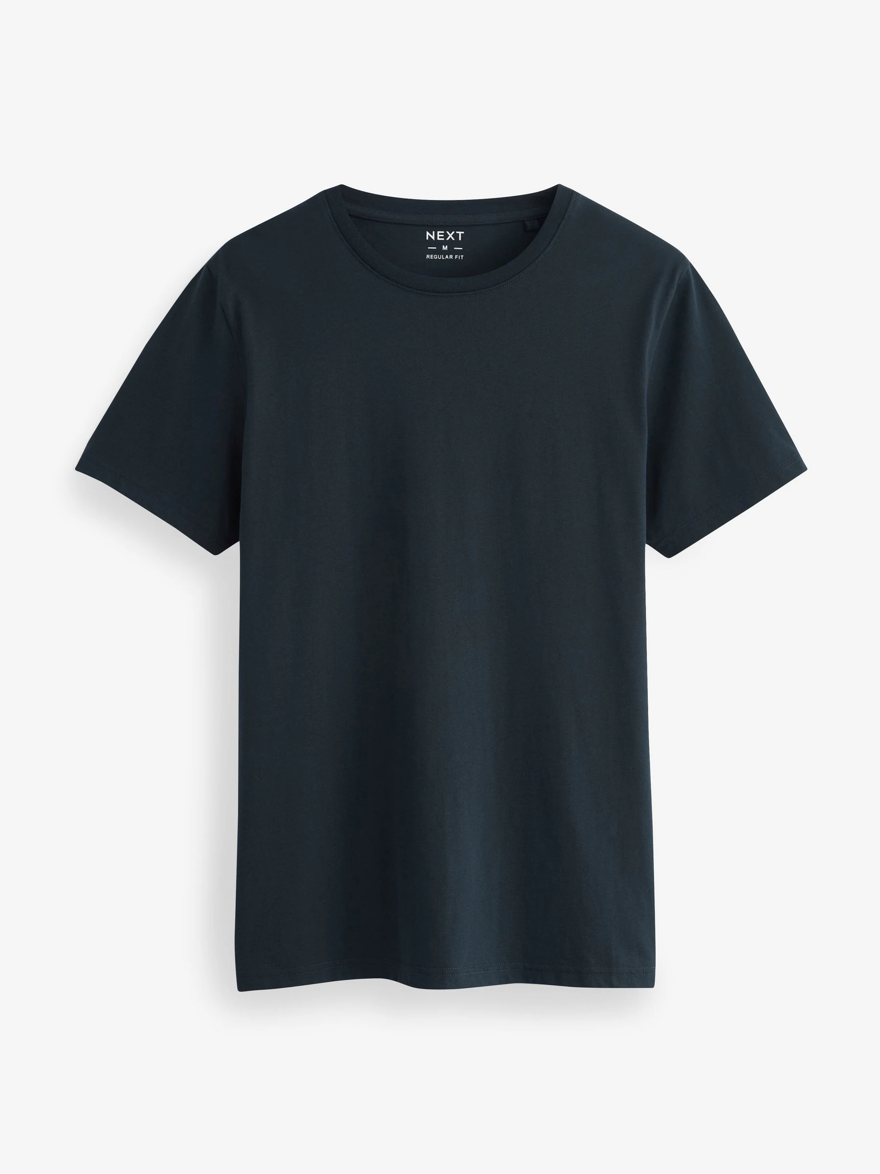 Marineblauw/ blauwgroen/ wit/ zwart/ groen/ bordeauxrood - Normale Pasvorm - Essential katoenen T-shirts verpakking van 6