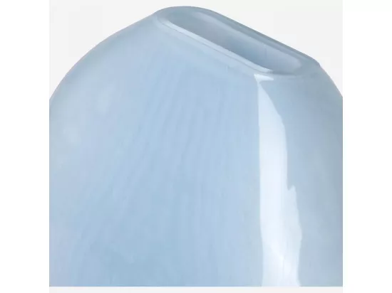 HABITAT - Vase en verre soufflé - 23 cm - Bleu - Aqua