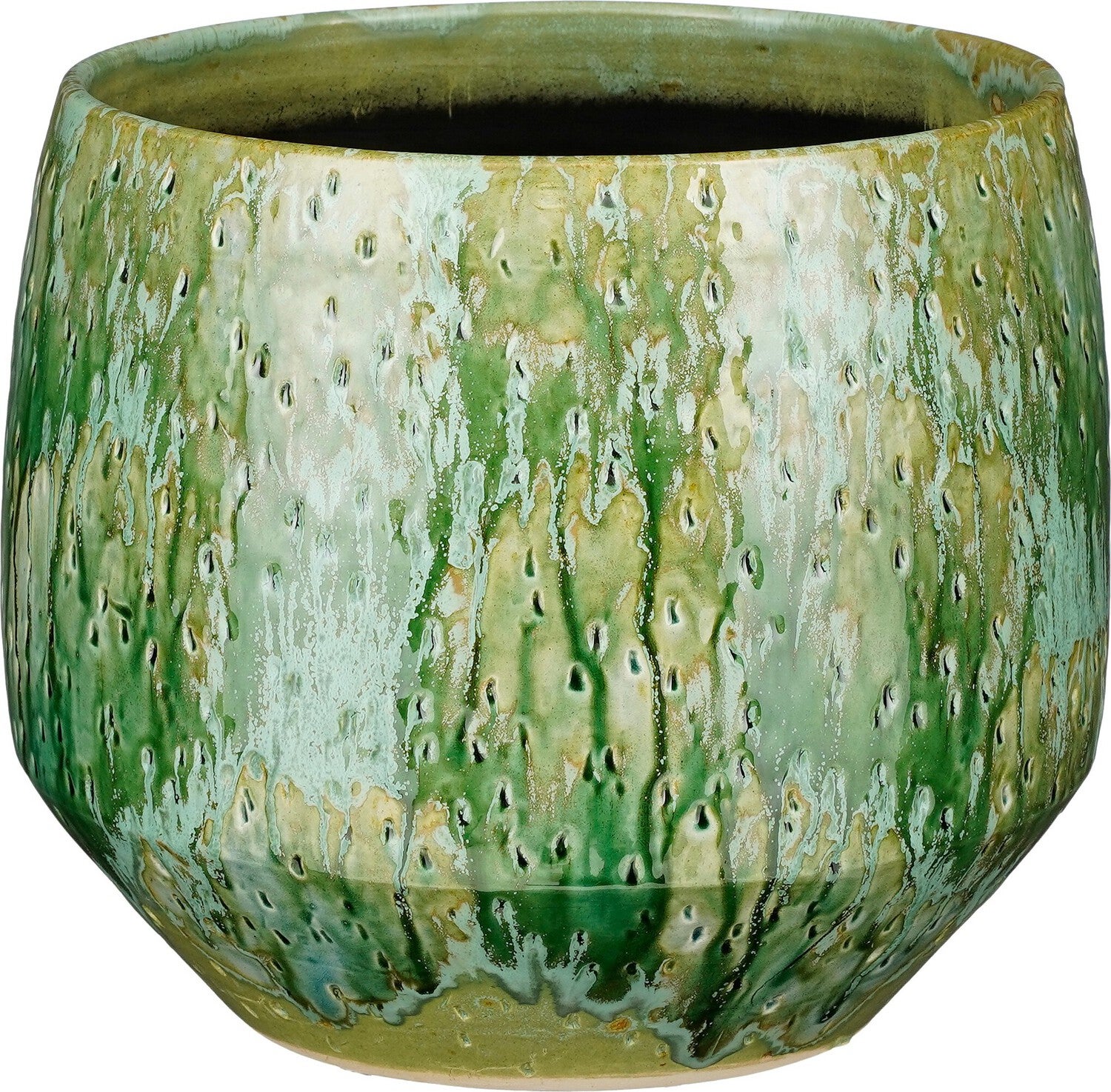 Mica Decorations bloempot Harris groen D 25 H 22 cm