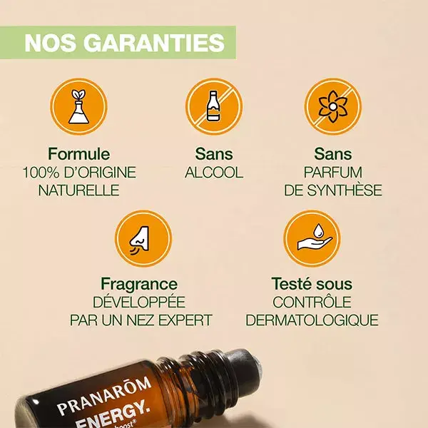 Pranarom Aromaboost Roller Energy Orgânico 5 ml