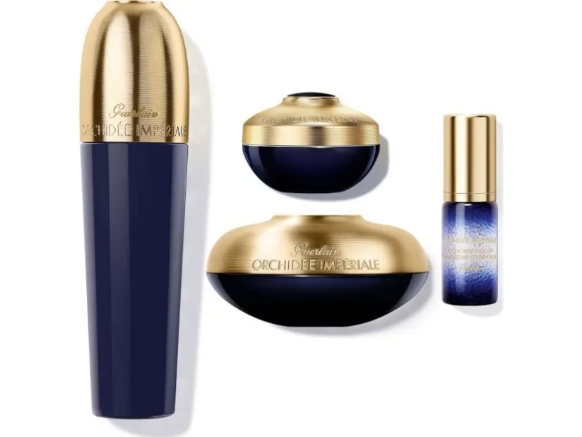 GUERLAIN SET (ORCHIDEE IMPERIALE LOTION 30ML   CONCENTRATE 5ML   CREAM 15ML   CONCENTRATE EYE CREAM 7ML)