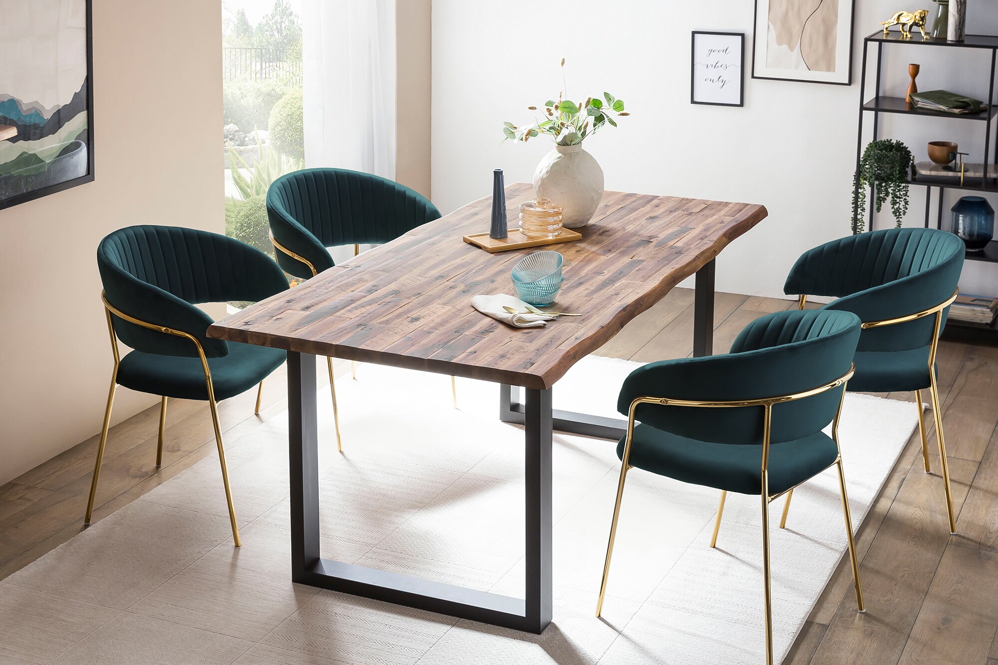 Esstisch 160x90 cm Esszimmertisch Küchentisch Tisch Holztisch