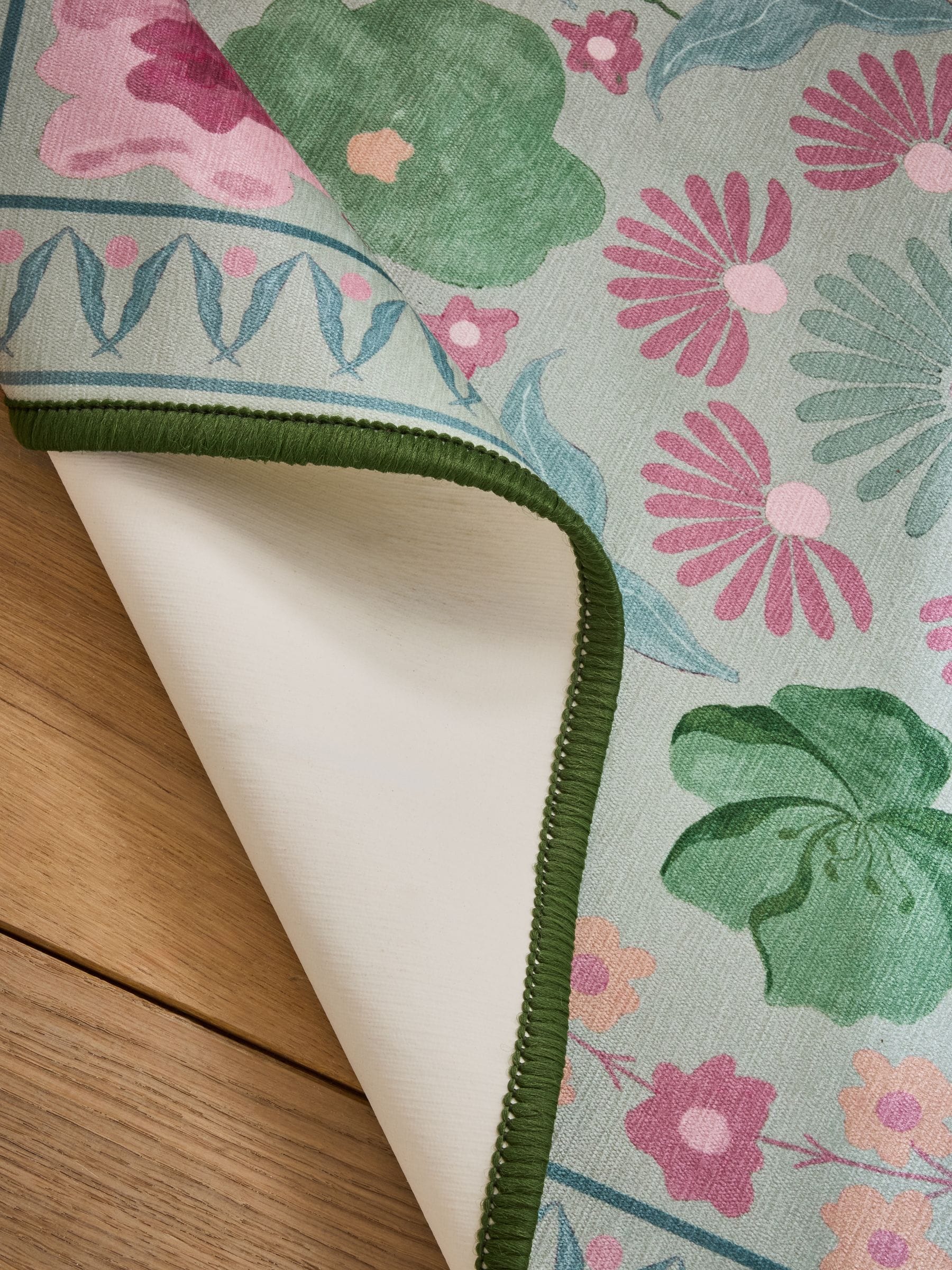 Washable Bettie Floral Print Runner