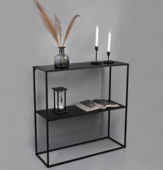 Konsolentisch ALEXIS 80 x 27 cm schwarz