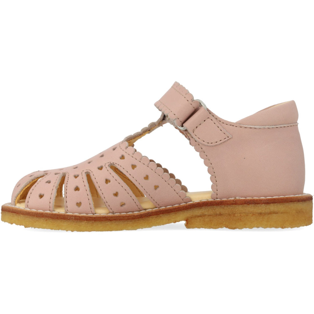 Køb Angulus Rosebud Sandal Med Mini-Hjerter Og Velcrolukning