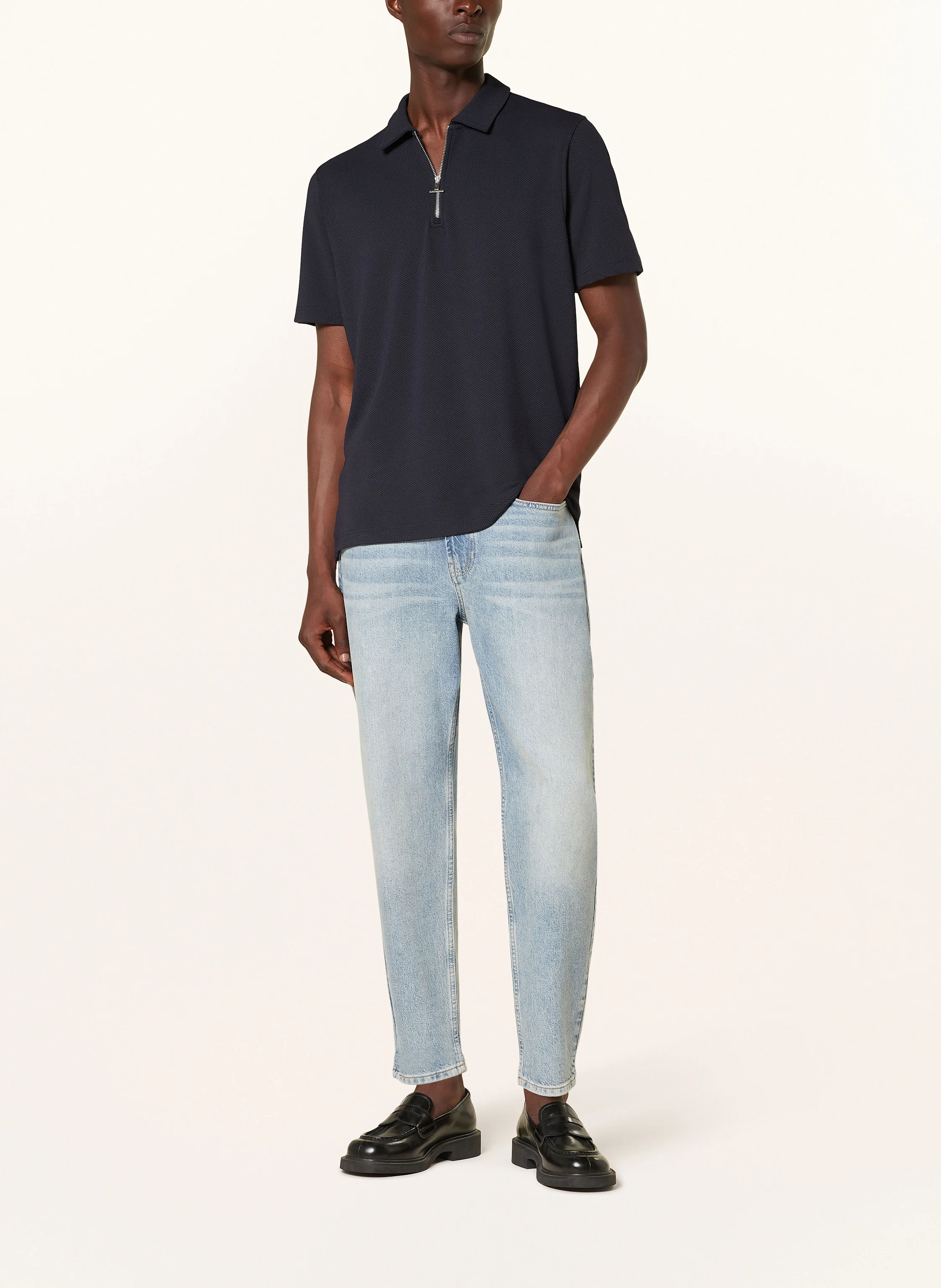 REISS Piqué-Poloshirt ALBANY