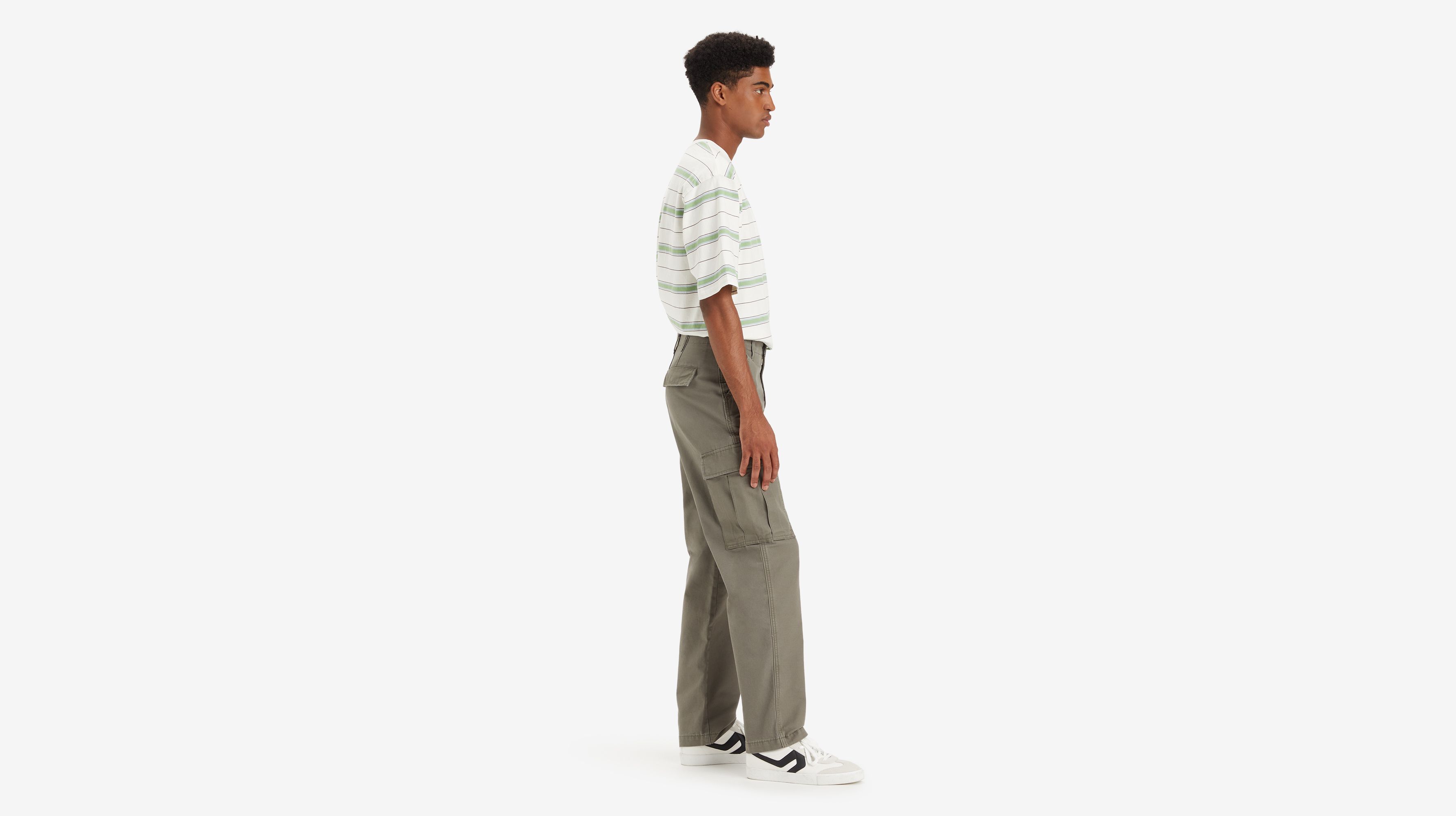 Pantalon XX Cargo Straight - Smokey Olive Canvas - Neutral