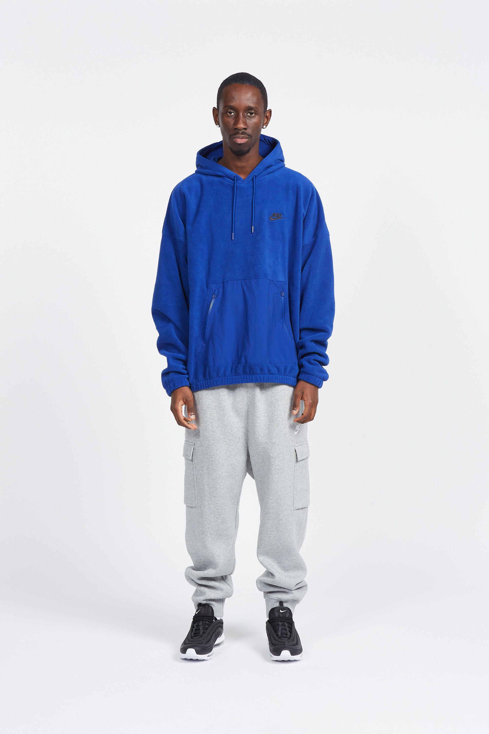 NIKE Hoodie POLAR HDY Bleu