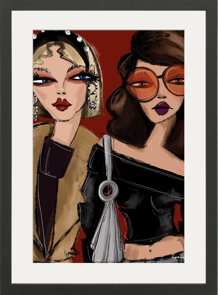 Art Print Fall Friends
