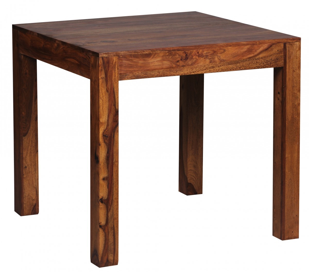 Esstisch - Sheesham massiv gebeizt - 80x80 cm