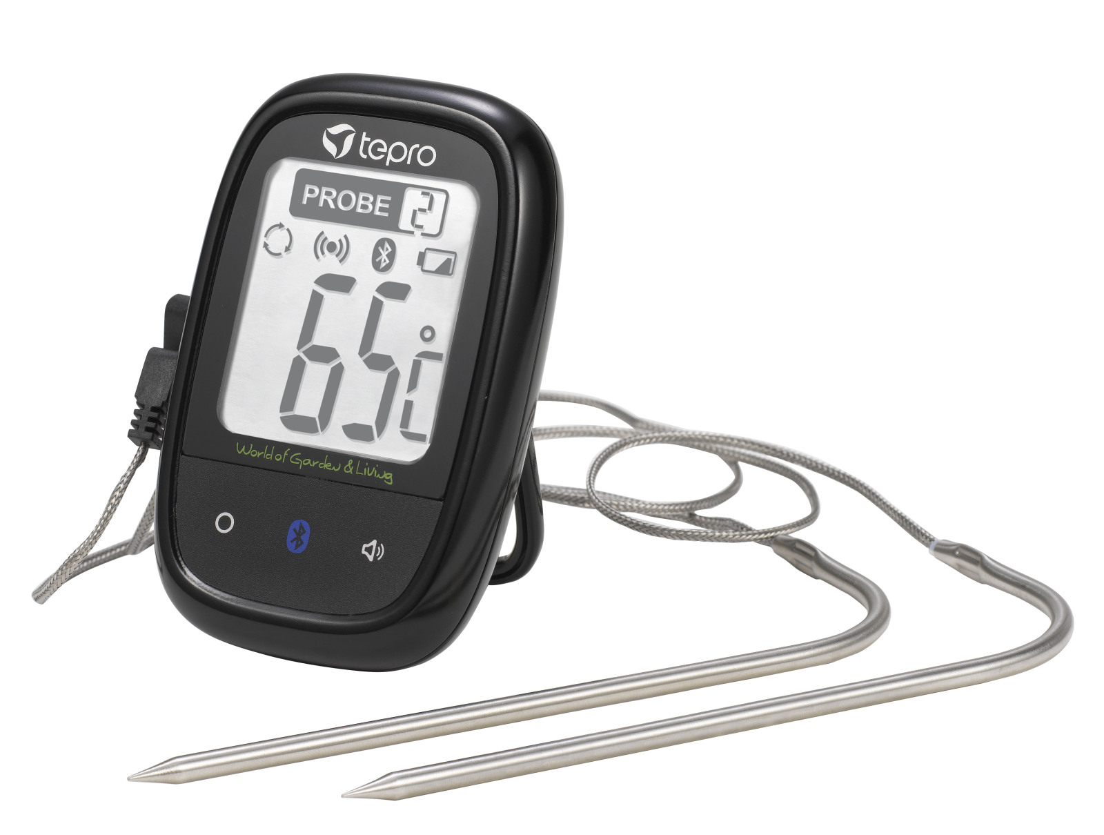 TEPRO Bluetooth-Grillthermometer - schwarz - Grill-App