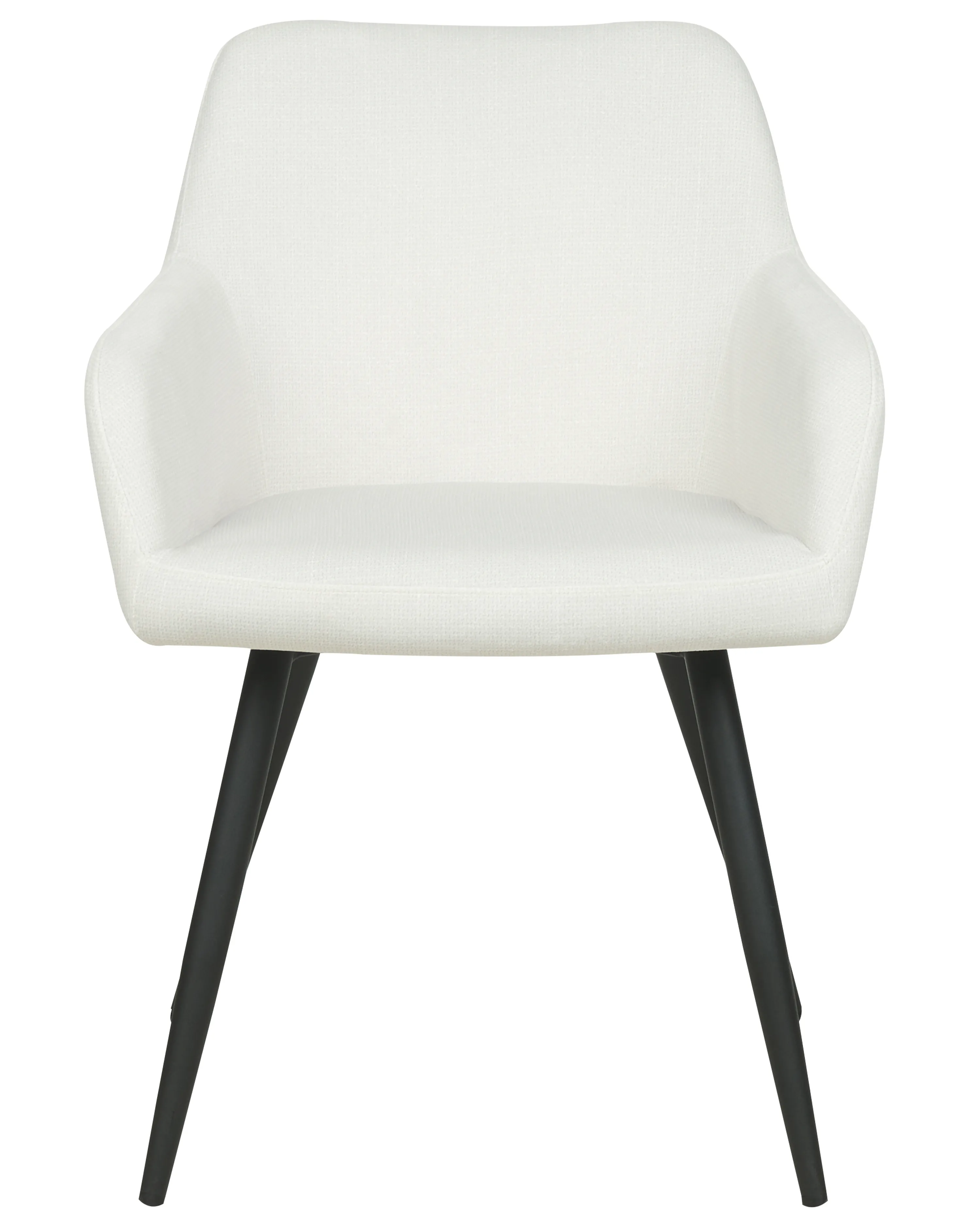 Set van 2 eetkamerstoelen CASMALIA Fluweel Gebroken wit