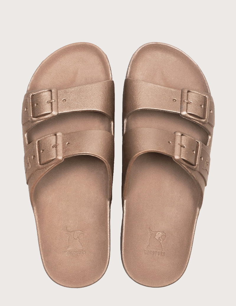 CACATOES SANDALES COMPENSÉES FEMME CAIPIRINHA METALLIC CUIVRE