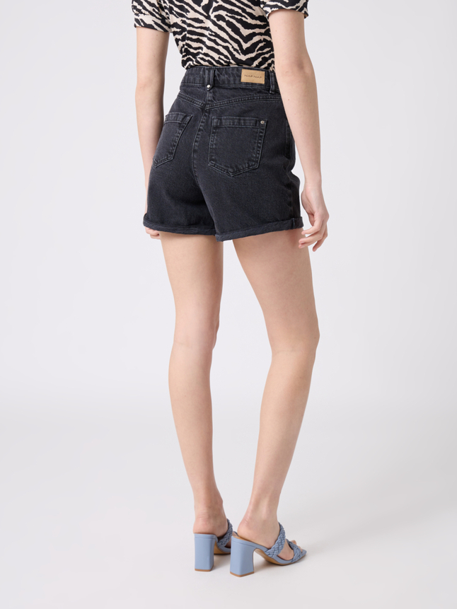 Short en jean taille haute