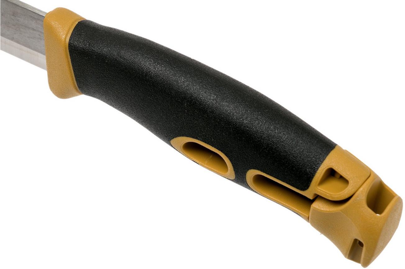 Morakniv Companion Spark 13573 Yellow, bushcraftmes met firesteel