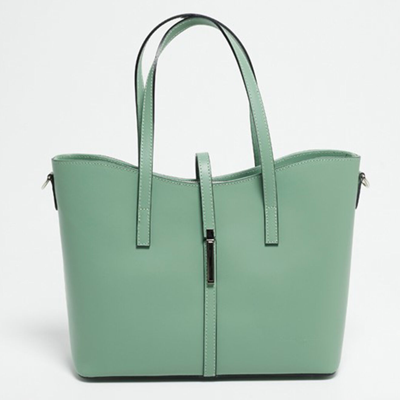 Christian Laurier Sac cabas en Cuir Cécile  menthe - 31x26.50x13.5 cm