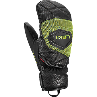Leki WCR Coach 3D Fausthandschuhe Black / Ice Lemon Kinder
