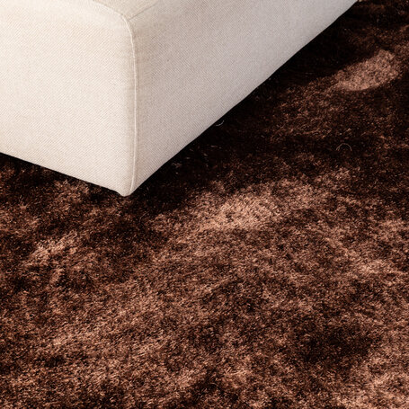Vloerkleed Sense Rond - Koper - 80 Ø cm