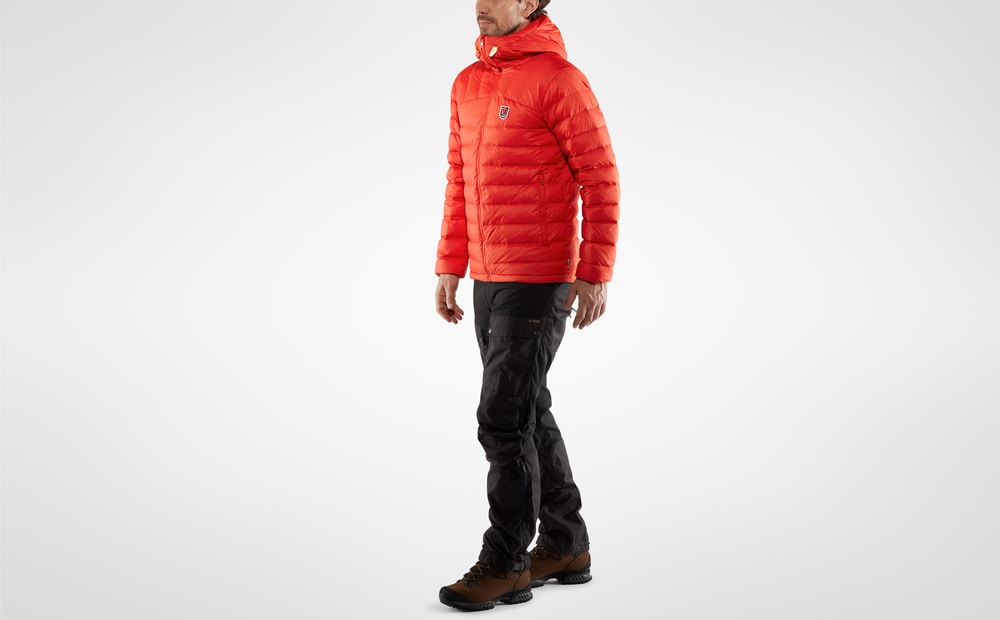 Fjällräven Expedition Pack Down Hoodie, Herre<br>Perfekt som et lag under skall jakke