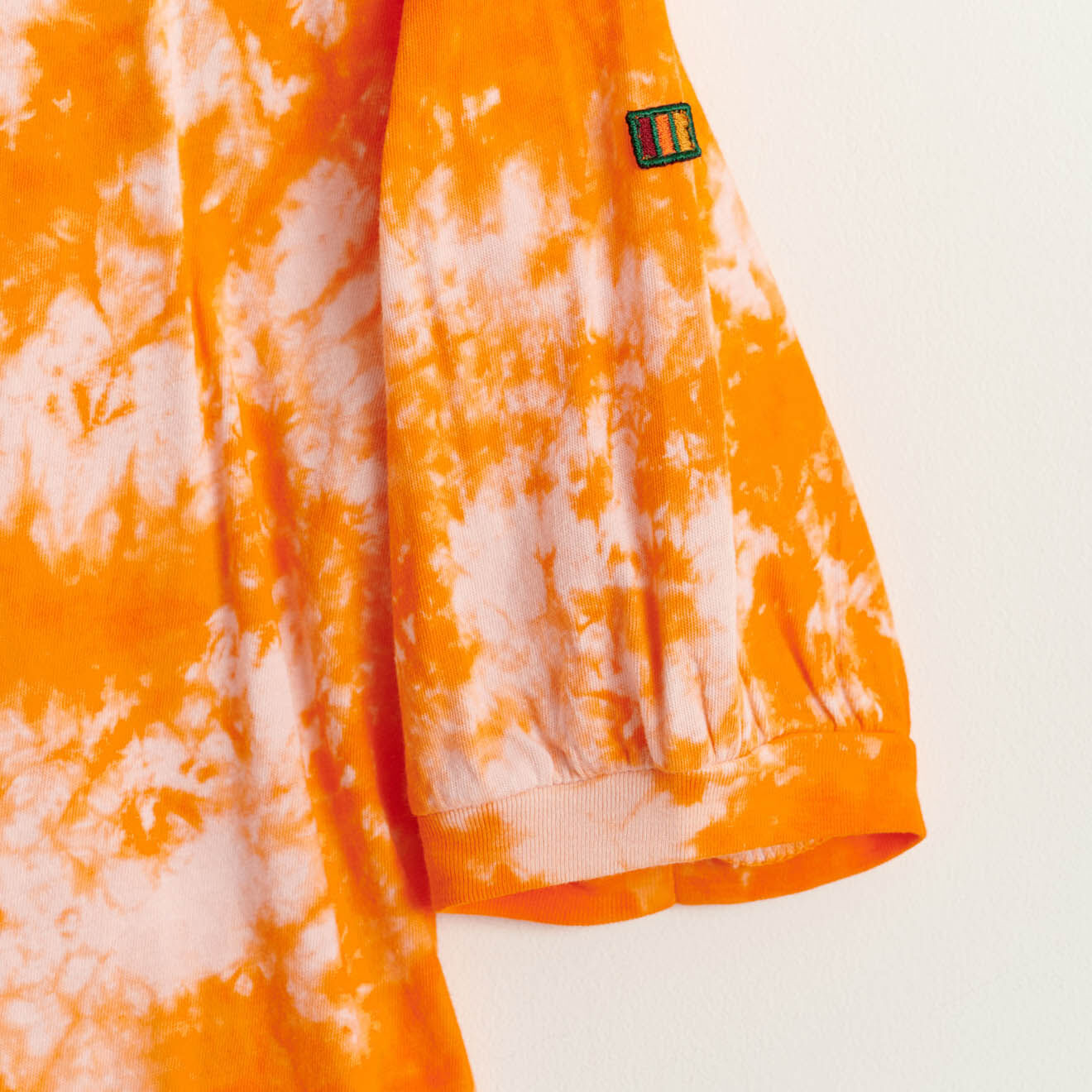 Bellerose T-Shirt en Coton Adia tie & dye orange/rose