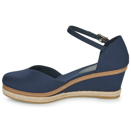 Tommy Hilfiger - BASIC CLOSED TOE MID WEDGE - Marine