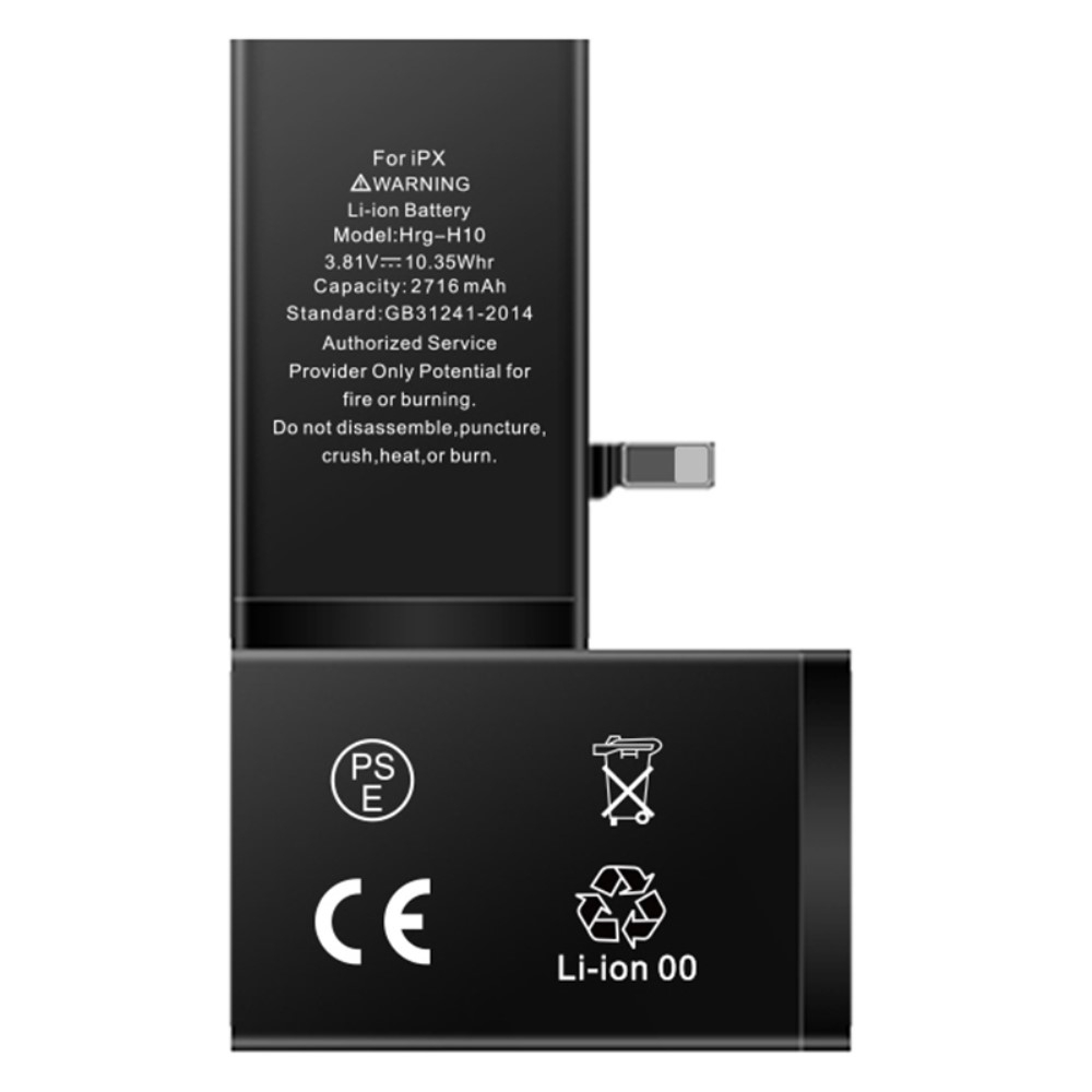 iPhone X Akku - Batterie Li-Ionen 3.81V 2716mAh