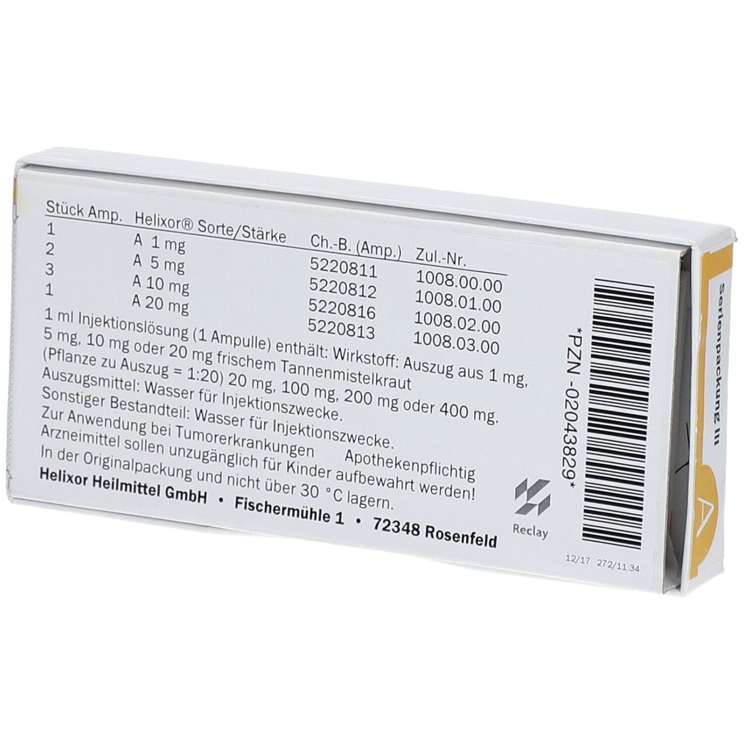 Helixor® A Serienpackung III