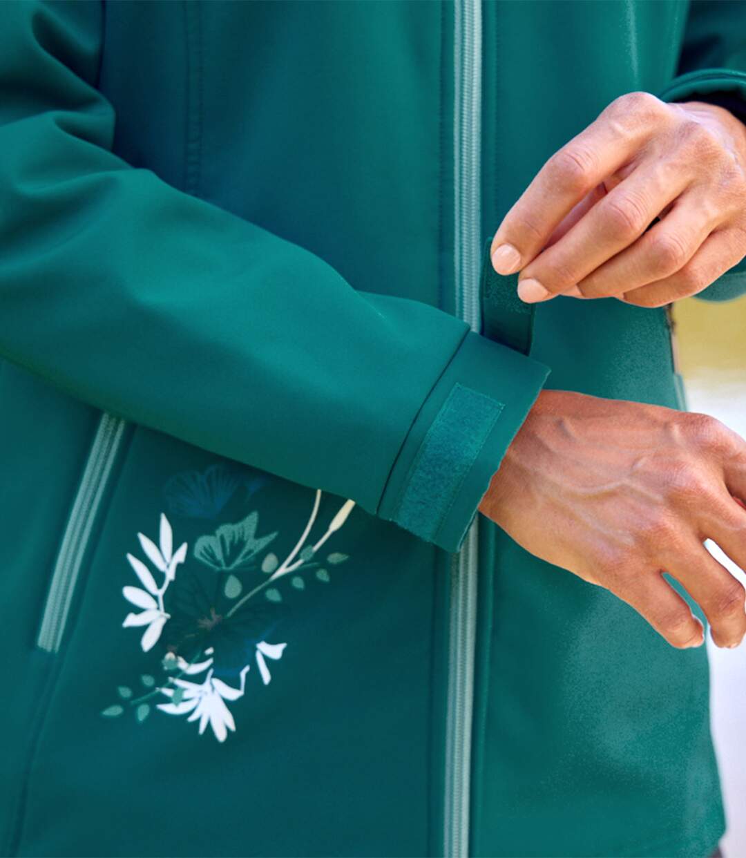 Veste à Capuche en Softshell Doublée Polaire