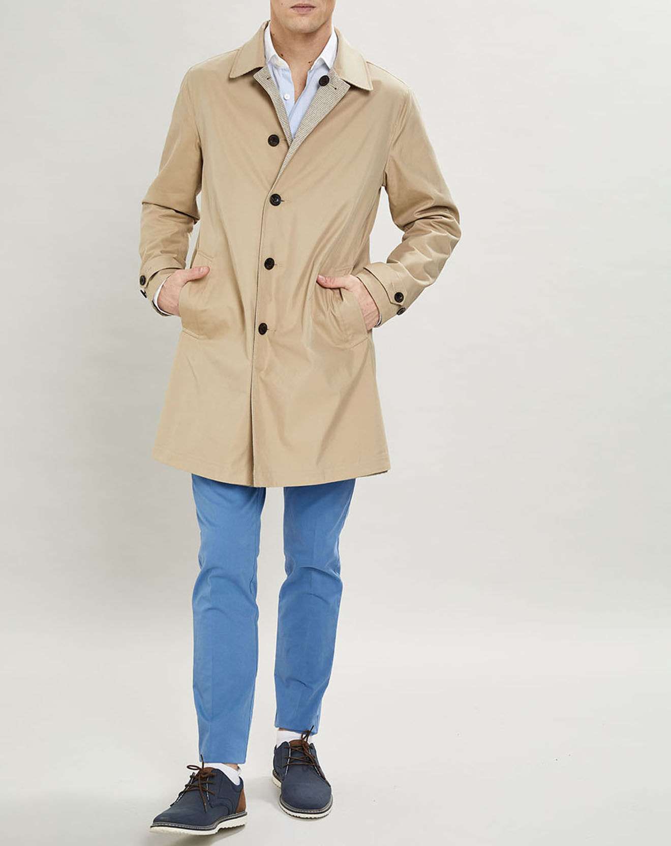 Hackett London Trench réversible beige