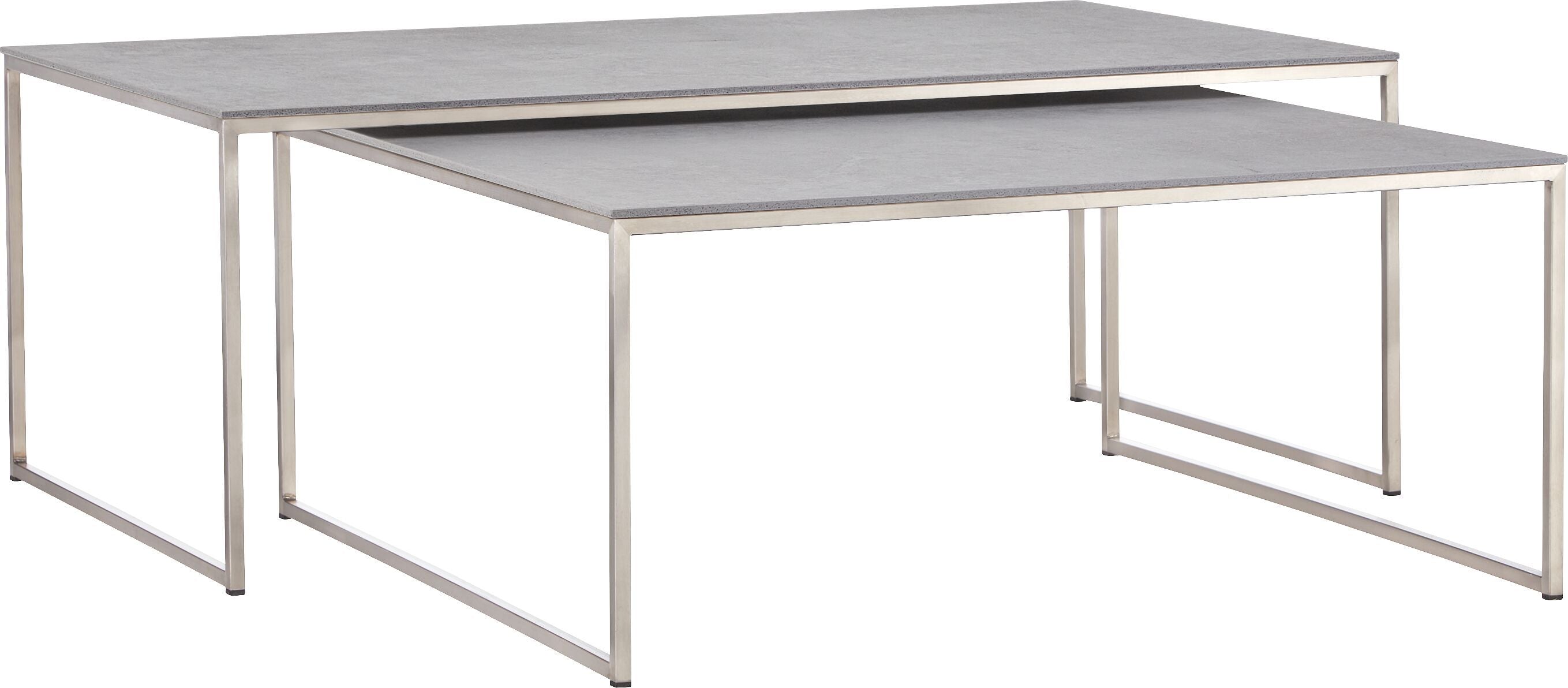 AVEA Salontisch - Kreta / Edelstahl / B: 120.0 cm x T: 70.0 cm x H: 43.8 cm