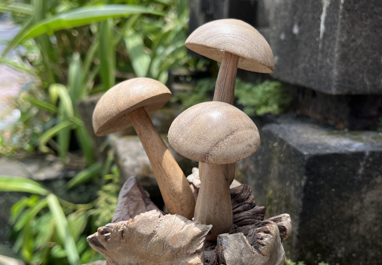 Figur 'Röhrlinge' aus Holz, H 13 cm, Ø 10 cm von fischer's lagerhaus